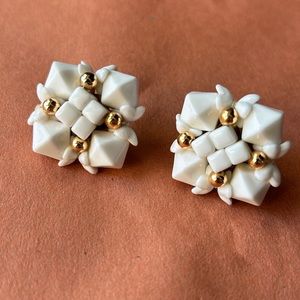 1960s Japanese screw back earrings